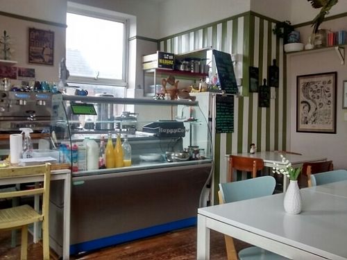 inside at Greendays Cafe in Liverpool