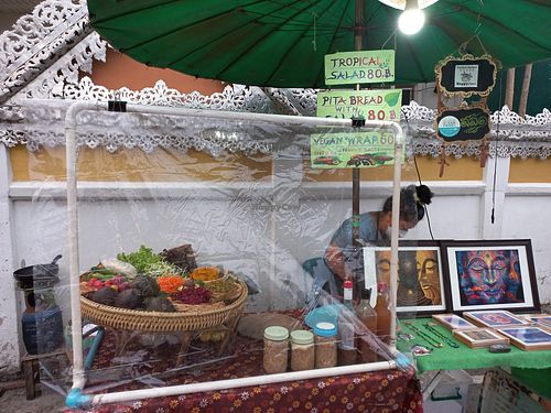 The stall at Night Market - Vegan Wrap Stall in Pai