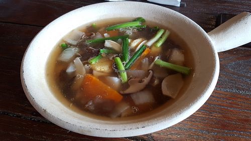 Tofu soup at Sri Chiang Yeun House in Chiang Mai