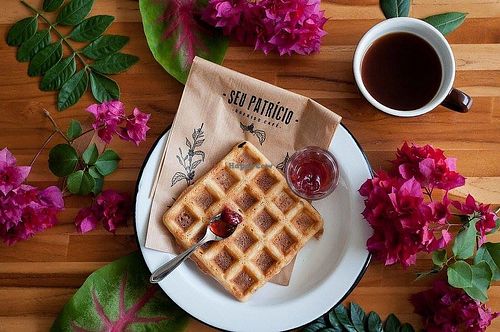 vegan waffle at Seu Patricio in Brasilia