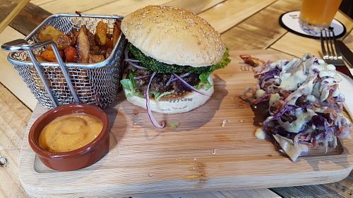 Mushroom burger (forestier) at L'Embargo in Toulouse