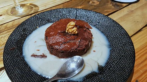 Chocolate cake at L'Embargo in Toulouse