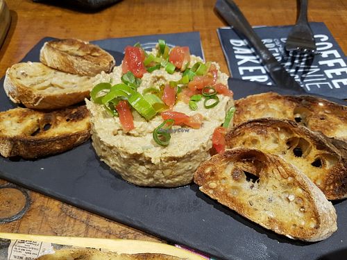 Hummus with olives at L'Embargo in Toulouse