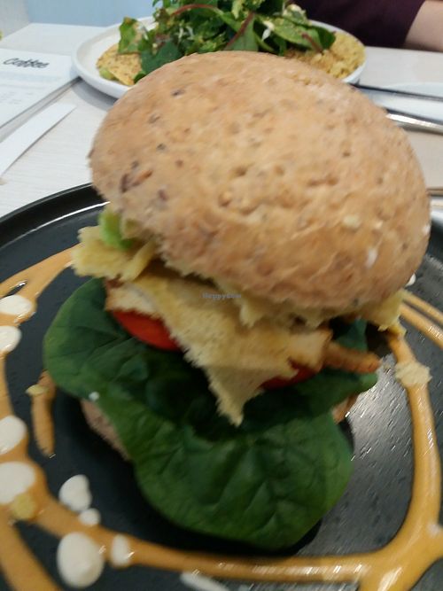 vegan burger at Way2live Cafe & Pantry in Hammondville