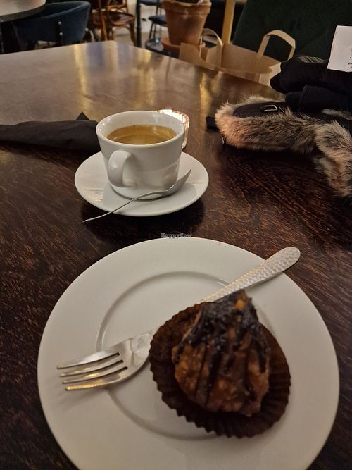 Crunchy caramel ball, wow! at Mazā Terapija in Riga