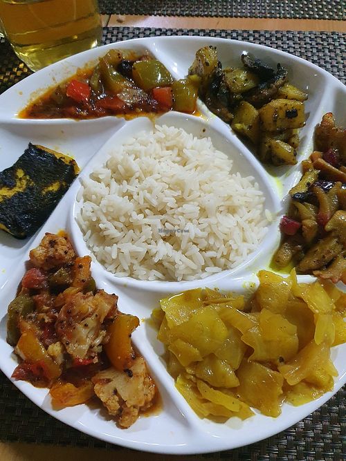 The main dish, everything's so good! at Veganation in Antwerpen