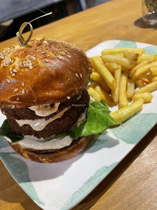 Double Soy Burgerr  at Vegan 365 Kitchen in Skopje