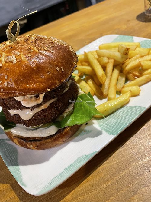 Double Soy Burger  at Vegan 365 Kitchen in Skopje