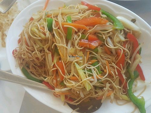 tallarines con verduras  at Pato Pekin in Torrevieja