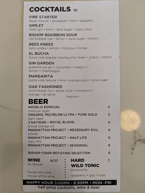 Adult beverages at Tribal All Day Cafe in Dallas