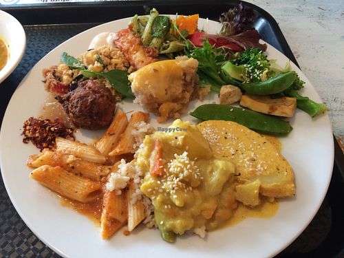 Plate #1.  A little bit of everything to see what the favorites are :) at Govindas - Surfers Paradise in Surfers Paradise