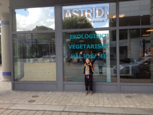 The shop from outside at Astrid och Aporna in Malmo