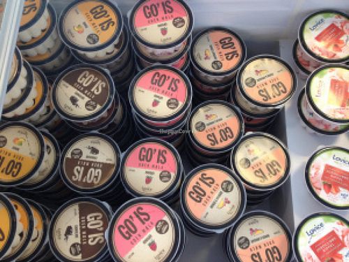 They had a lot of vegan ice-cream .. this is only one of the many brands ... mmmmmh! at Astrid och Aporna in Malmo