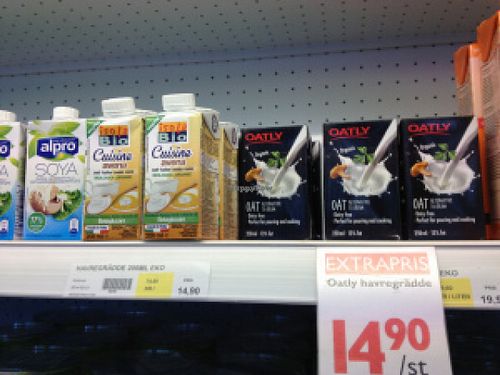 Vegan cream at Astrid och Aporna in Malmo