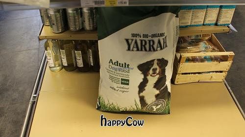 Vegan dog food at Astrid och Aporna in Malmo