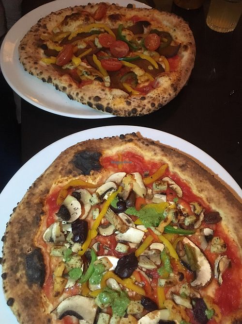 2 vegan pizzas, forgot the names sorry at Punk Pizza in Utrecht