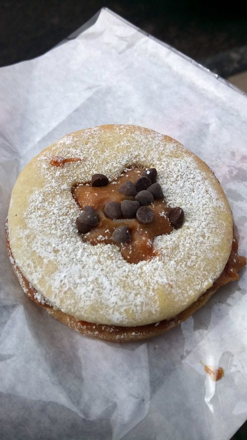 Vegan Caramel Biscuit. at Fork and Mustard in Falkirk