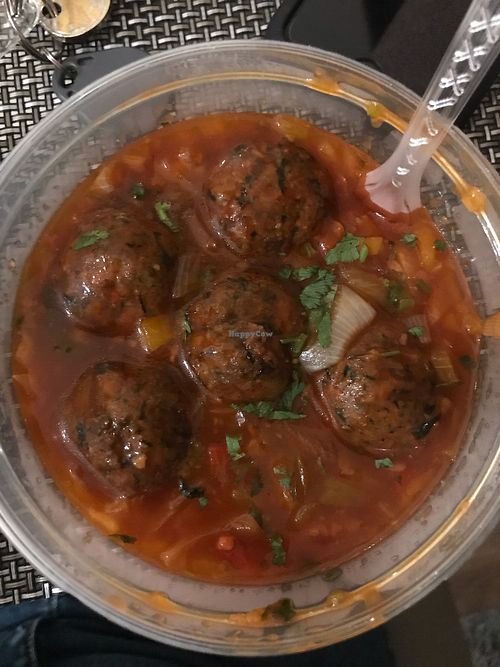 Vegan chilli kofta at Bhajan Cafe in Krakow