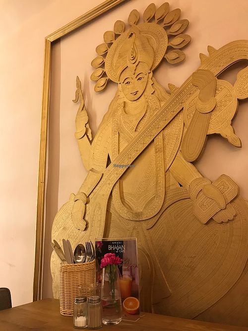 Decor at Bhajan Cafe in Krakow