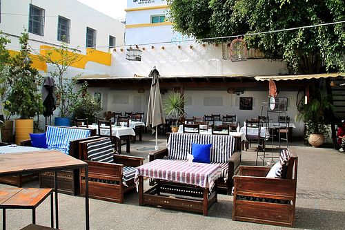Terasse.  at La Terrasse de Dar el Kasbah in Tangier