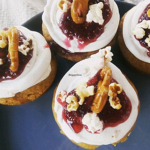 peanut butter, raspberry, popcorn n pretzels at Plantera - Market Stall in Queenstown