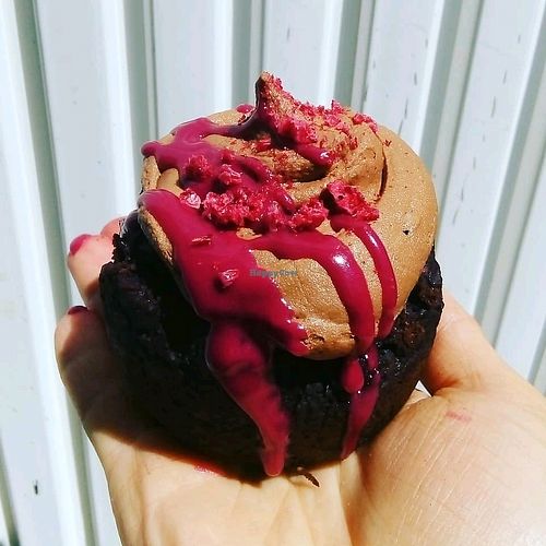 choc beetroot cake at Plantera - Market Stall in Queenstown