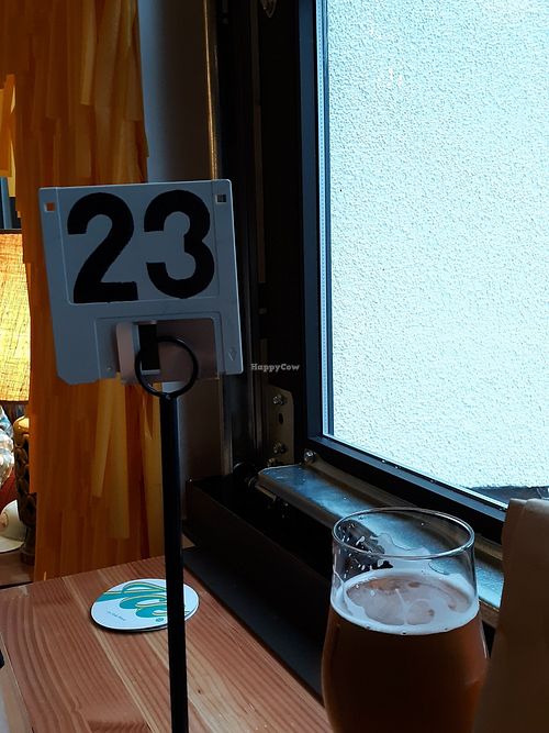 Cool use of a floppy disk at The Belmont Fermentorium - Modern Times Beer in Portland