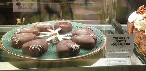 Raw vegan sweet at The Hatter and the Hare in Bayswater