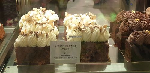 Banana cake at The Hatter and the Hare in Bayswater