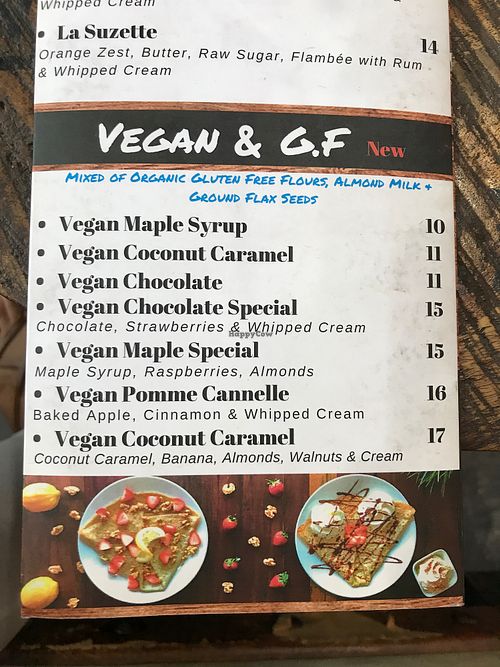 Vegan gf crepes at Gourmandise de Paris in Pyrmont