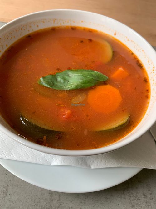 Soup from the daily menu at Roots in Trencin