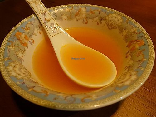 tomato soup based  at Ganglamedo Vegetarian Cuisine in Central Singapore