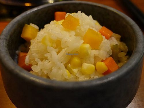 Steamed rice  at Ganglamedo Vegetarian Cuisine in Central Singapore
