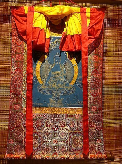 Furnished with elegant details of Tibetan culture at Ganglamedo Vegetarian Cuisine in Central Singapore