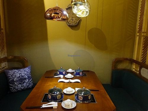 dining area for 4 pax at Ganglamedo Vegetarian Cuisine in Central Singapore