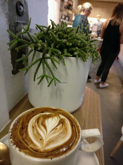 soy cap at Heresy in Melbourne