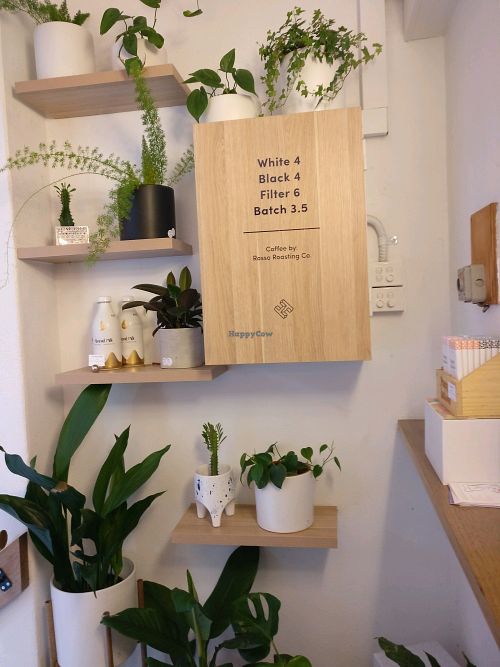 tiny cafe but pleasant to sit at at Heresy in Melbourne