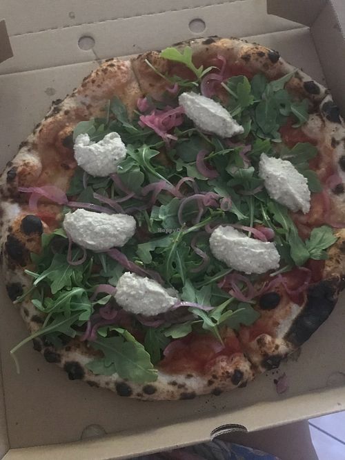 Red, white and Greenmount  at Francie's Pizzeria in Coolangatta