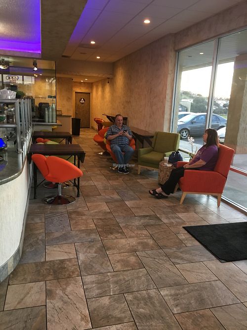 Seating. at Y'not Organic in Pismo Beach