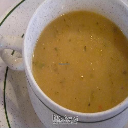 Vegetable soup at Vegetariano in Bilbao