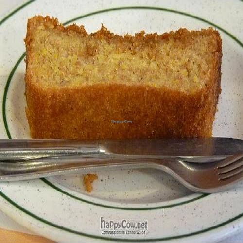 Orange cake at Vegetariano in Bilbao