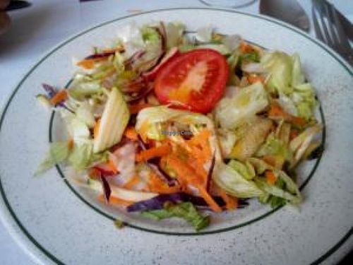 Mixed salad with organic bean sprouts at Vegetariano in Bilbao