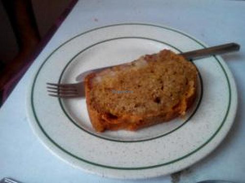 Banana loaf at Vegetariano in Bilbao