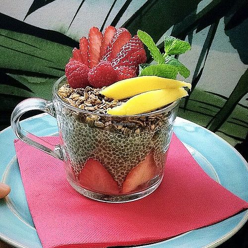 Chia pudding at Nicolau Lisboa in Lisbon