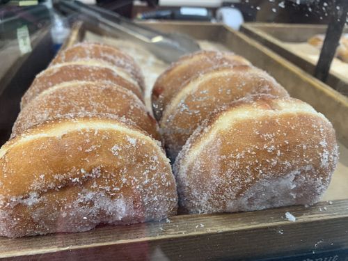 Jam donuts  at Coughlans Bakery - Reigate in Reigate