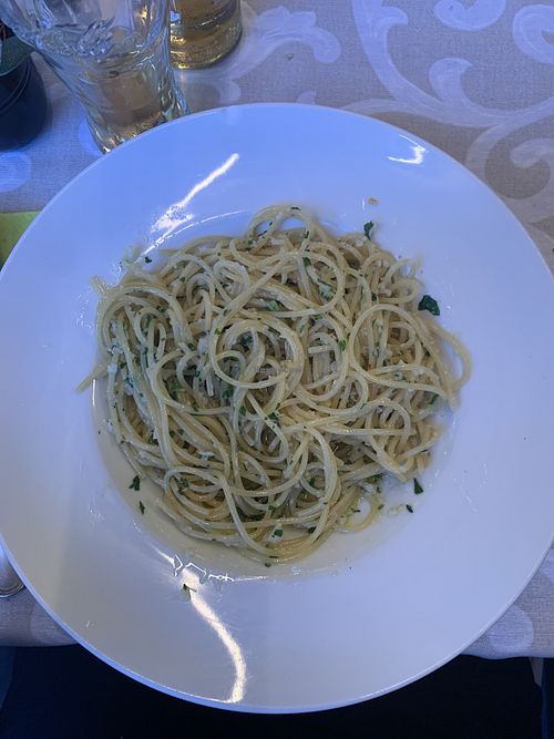 Spaghetti aglio e olio  at Al Castagno in Ehrwald