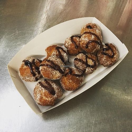 Mini vegan doughnuts  at Beans and Greens in Whitehaven