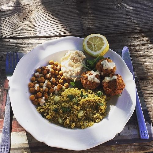 Buddha bowl  at Beans and Greens in Whitehaven