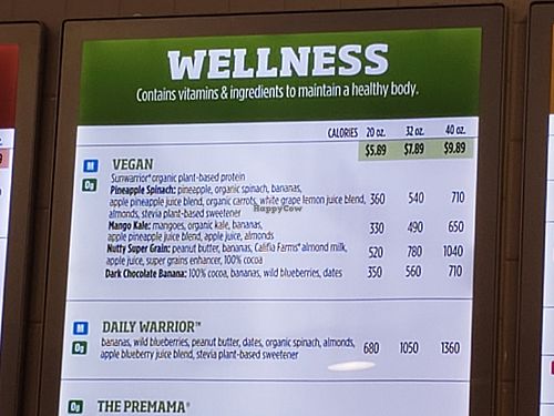Vegan right on the menu at Smoothie King in Naples