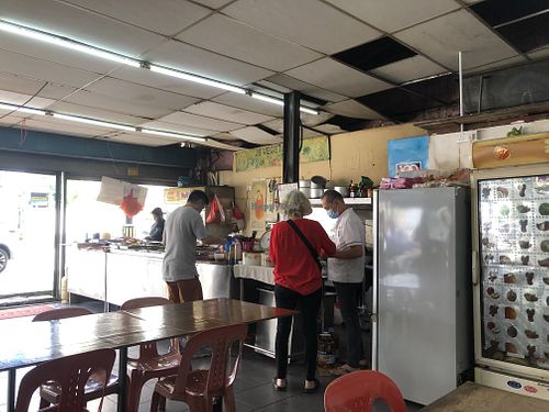 View of the stall  at JB Vegetarian - Jalan Trus in Johor Bahru